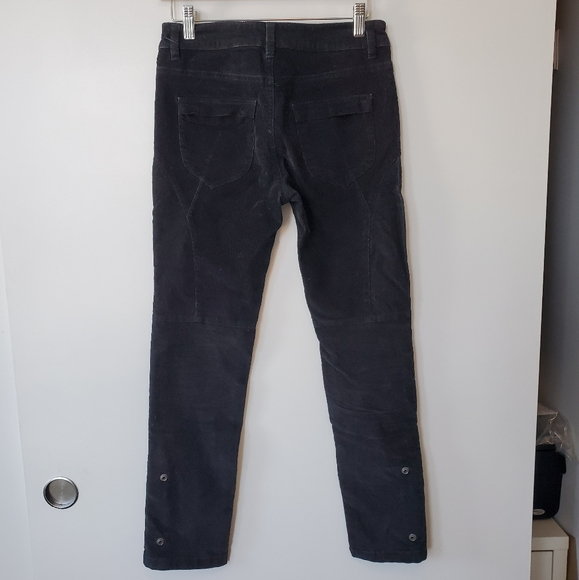 Zadig & Voltaire Corduroy Black Ankle Zip Pants - Picture 4 of 7